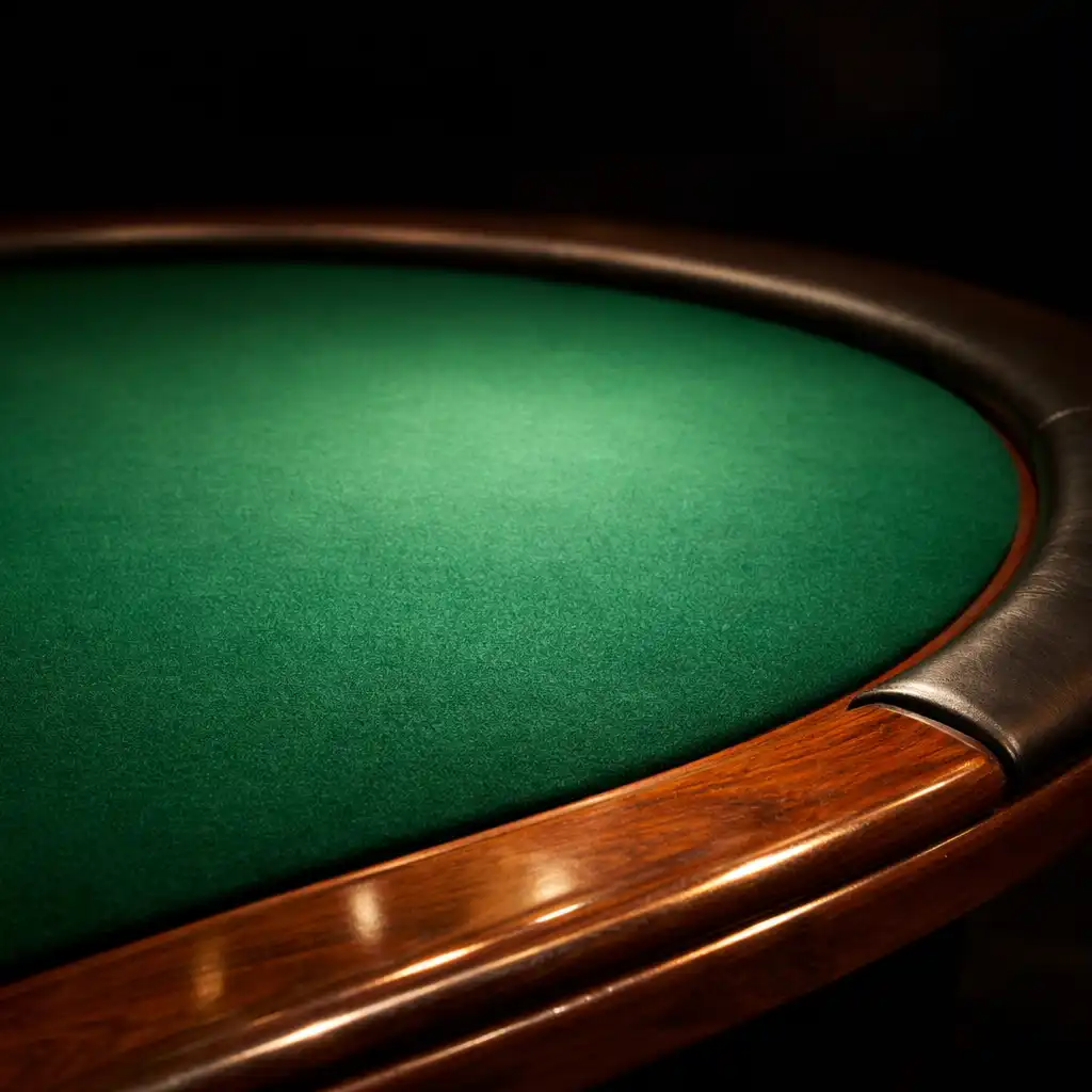 Prémium pokerasztal filc borítása közelről a RestaurantAndTable helyszínén